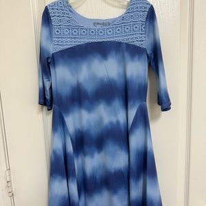 4 for $20. Mudd big girl tie dye dress (blue)